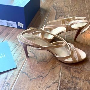 Stuart Weizman Nude/Tan Womens Silhouette Heels Size 8